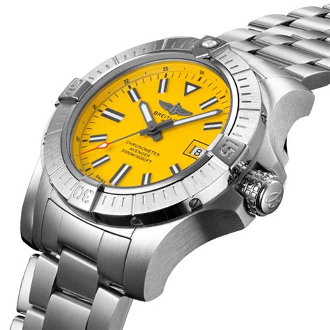 breitling avenger seawolf jaune fiche technique|Breitling Avenger seawolf price.